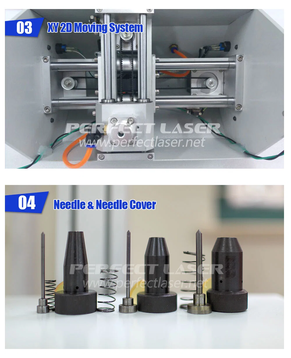 Perfect Laser Handheld CNC DOT Pin Pneumatic Marking Machine for Metal Parts